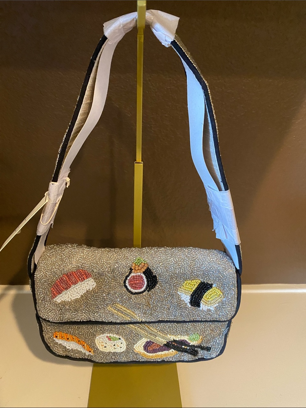 Sushi Beaded Shoulder Bag